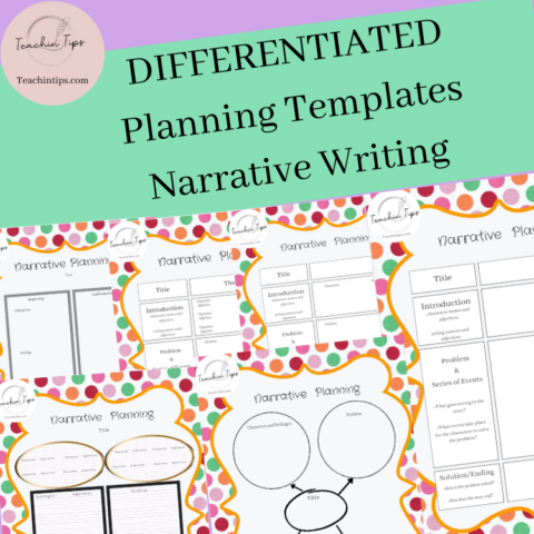 Differentiated Planning Templates For Narrative Creative Story Writing
