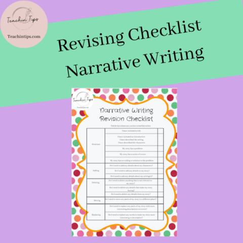 Revising Checklist Narrative Writing