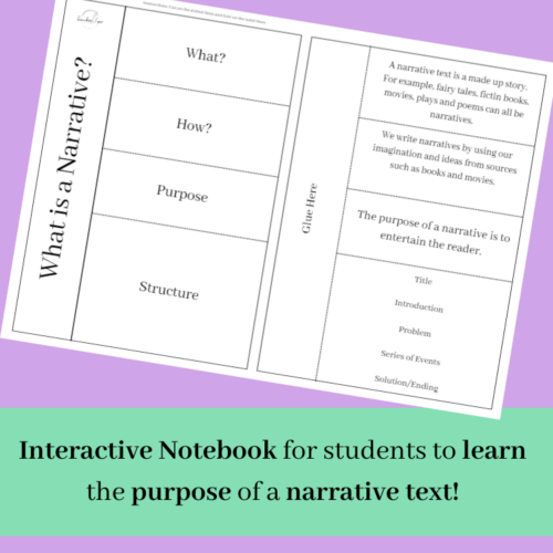 Interactive Notebooks Narrative Writing