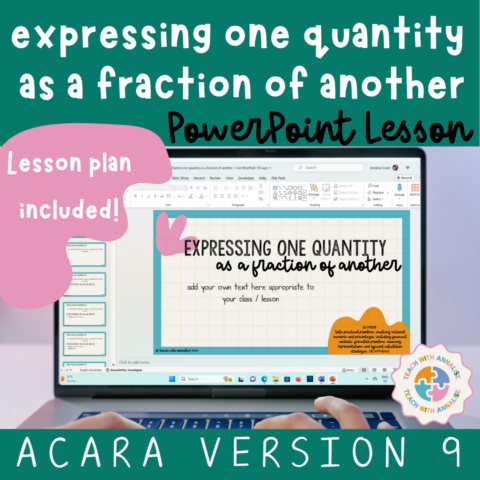 Expressing One Quantity As A Fraction Of Another