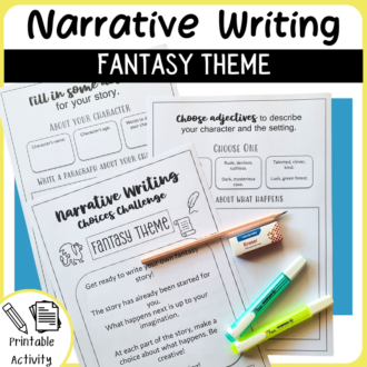 Fantasy Narrative Writing Prompts and Template