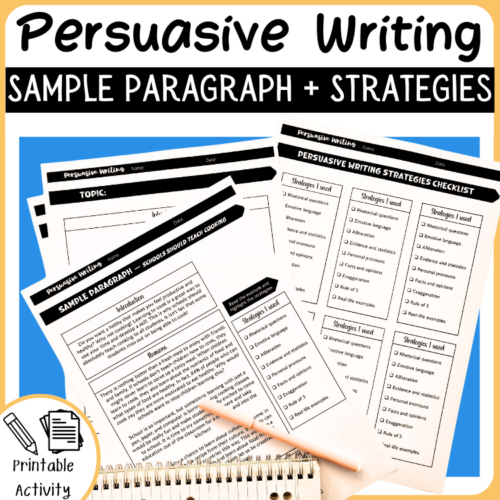 Persuasive Writing Paragraphs And Strategies