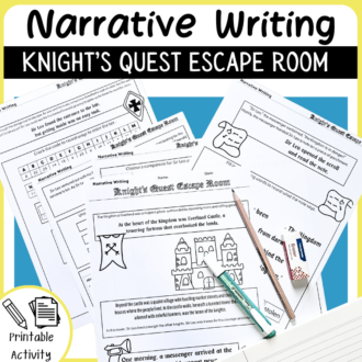 Narrative writing escape room