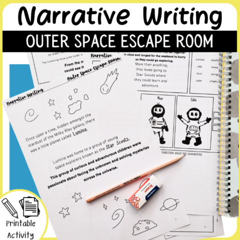 Outer Space Narrative Writing Escape Room