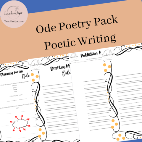 Ode Poetry Writing Pack | Planning Drafting &Amp; Publishing Ode Templates