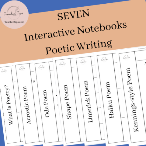 Interactive Notebooks For Poetic Texts | Seven Types Of Poetry Writing Notebooks