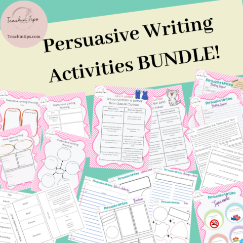 Persuasive Texts Activities Bundle | Opinion Writing Interactive Writing Pack