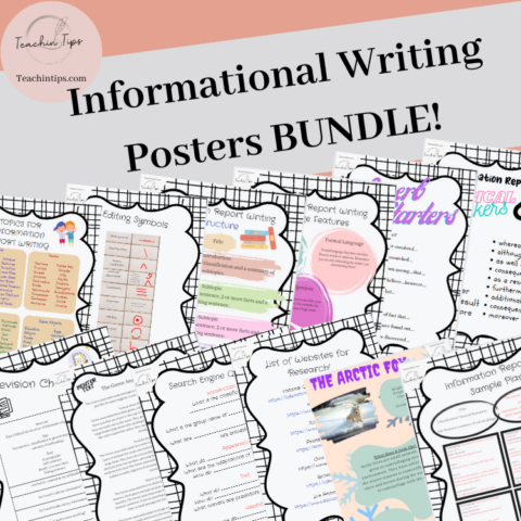 Informational Writing Posters Bundle | Factual Texts Anchor Charts Bundle!
