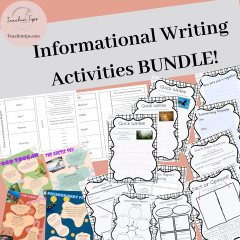 Informational Writing Activities Bundle | Factual Texts Interactive Writing Pack