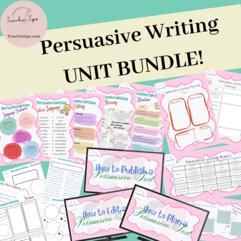 Persuasive Writing Unit Bundle | Opinion Writing Whole Curriculum Bundle!