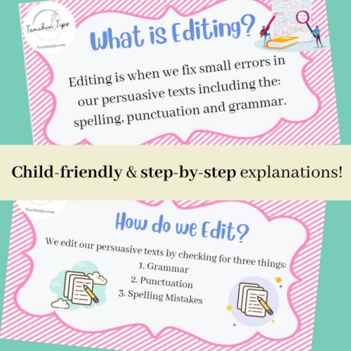 Editing Persuasive Texts Powerpoint/Lesson | How To Edit A Persuasive Text!