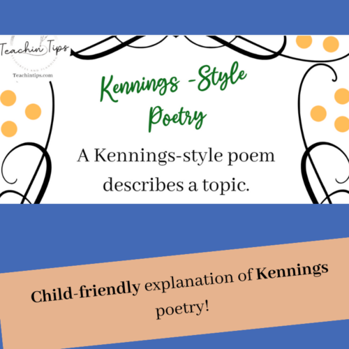 Kennings Poetry Display Poster | Structure &Amp; Sample Of Kennings Anchor Chart!