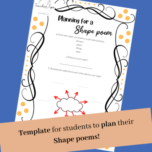Shape Poetry Writing Pack | Planning Drafting &Amp; Publishing Shape Poetry Texts