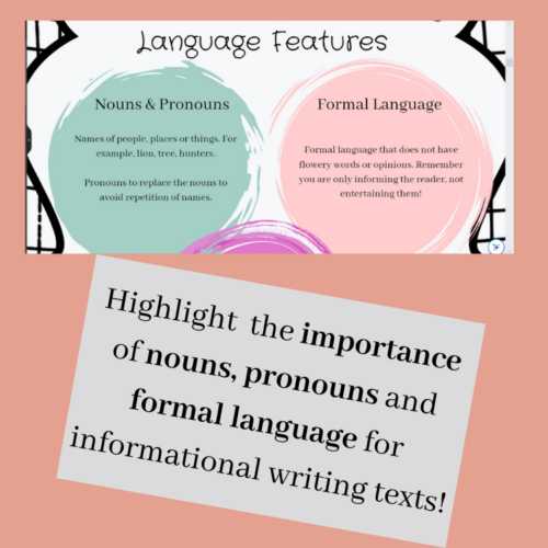 Informational Writing Language Features Poster | Factual Texts Anchor Chart!