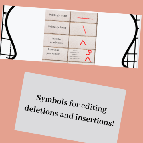 Informational Writing Editing Symbols Poster | Factual Texts Anchor Chart!