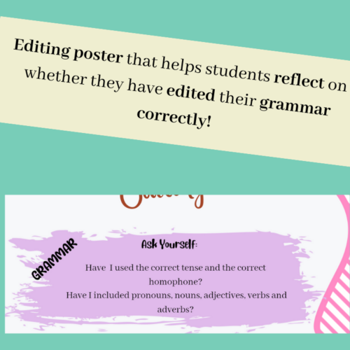Persuasive Texts Editing Poster | Editing Opinion Writing Anchor Chart!