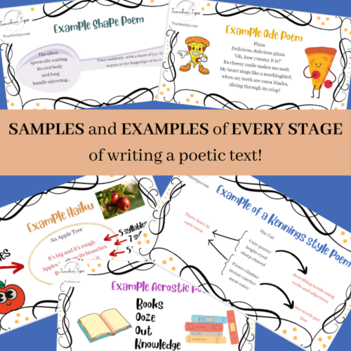 Poetry Writing Powerpoints Lessons Bundle | Creative Writing!