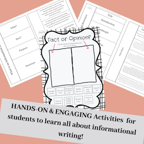 Informational Writing Activities Bundle | Factual Texts Interactive Writing Pack