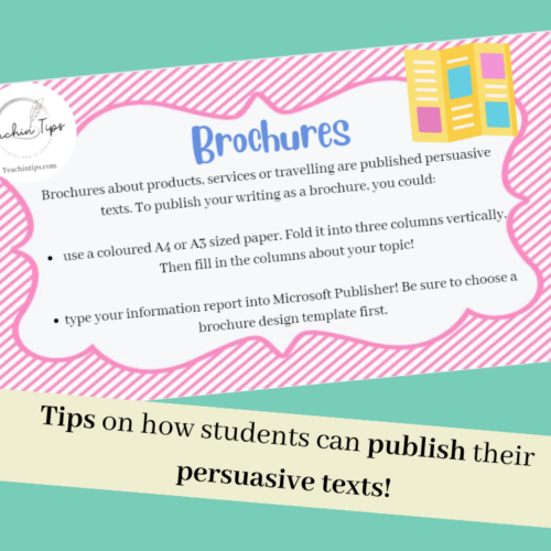 Publishing Persuasive Texts - Powerpoint/Lesson | Opinion Writing