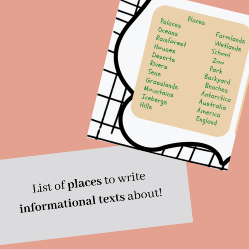 Informational Writing List Of Topics Poster | Factual Texts Anhcor Chart!