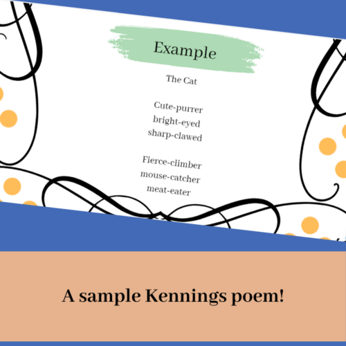 Kennings Poetry Display Poster | Structure &Amp; Sample Of Kennings Anchor Chart!