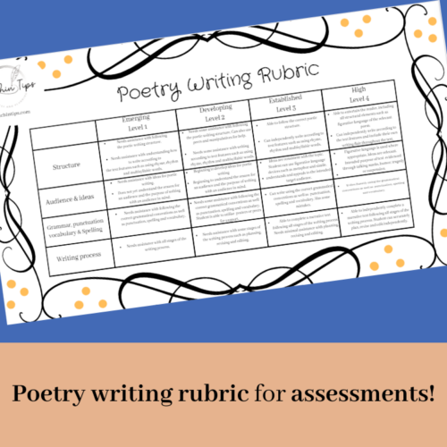 Poetry Writing Assessment Templates | Conference Observation Notes Poetic Texts