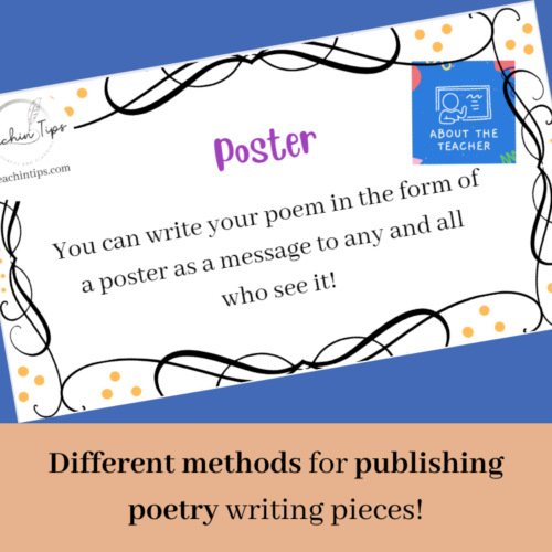 Publishing Poetry Powerpoint Lesson | How To Publish A Poem | Poetic Texts