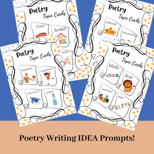 Poetry Writing Posters Bundle | Poetic Texts Anchor Charts Bundle!