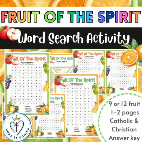 Fruit Of The Spirit Word Search Thumbnail